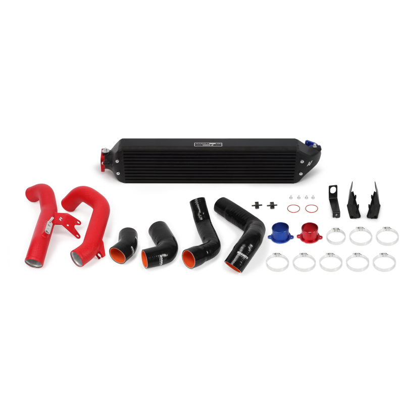 Mishimoto 2016+ Honda Civic 1.5T / 2017+ Honda Civic Si Black Intercooler Kit w/Red Pipes