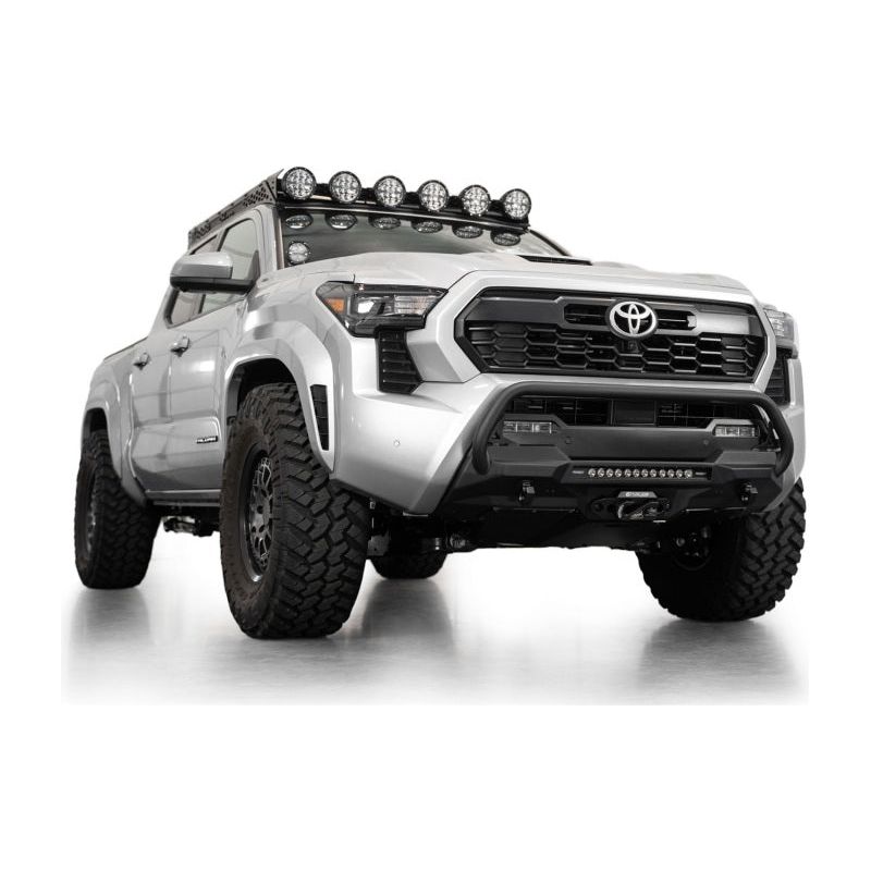 ADD 2024+ Toyota Tacoma Stealth Center Mount Winch Front Bumper w/ Top Hoop