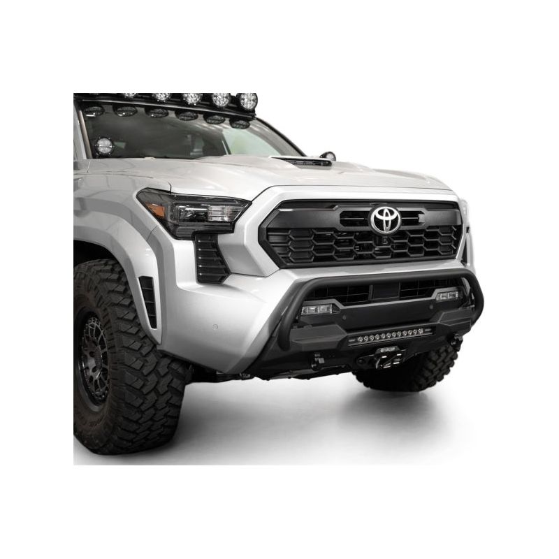 ADD 2024+ Toyota Tacoma Stealth Center Mount Winch Front Bumper w/ Top Hoop