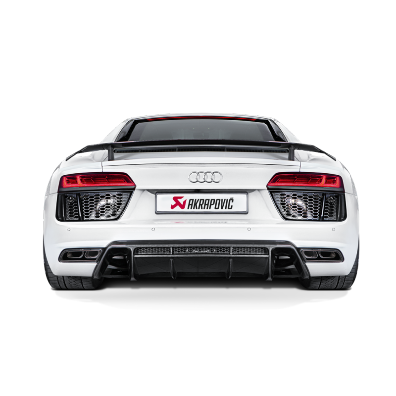 Akrapovic 16-17 Audi R8 5.2 FSI Coupe/Spyder Slip-On Line (Titanium) w/ Carbon Titanium Tips