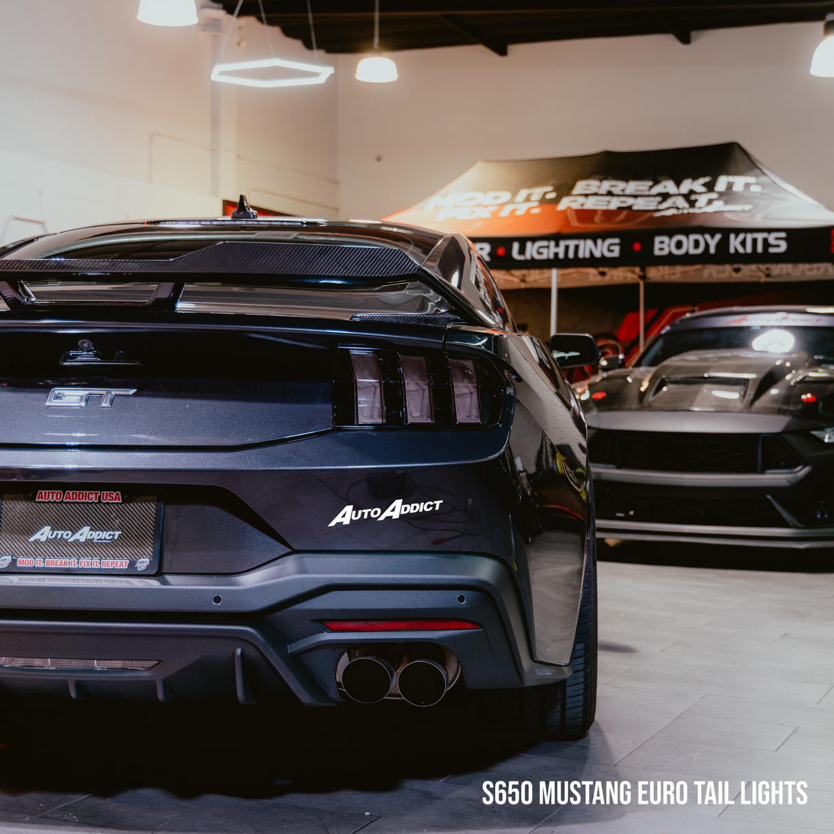 2024+ Ford Mustang S650 Euro Style Taillights Amber Turn Signal Sequential