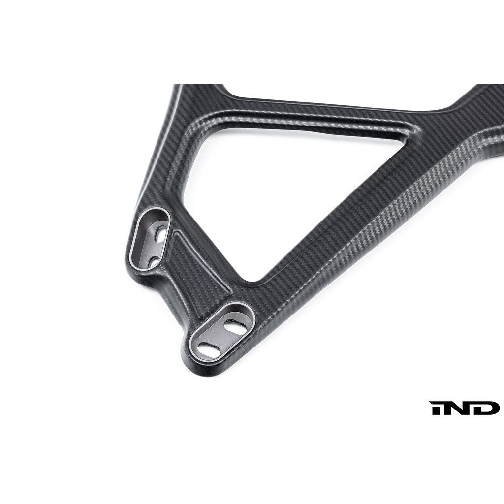 Eventuri matte carbon CSL strut brace for BMW G8X M2 M3 M4 on white background