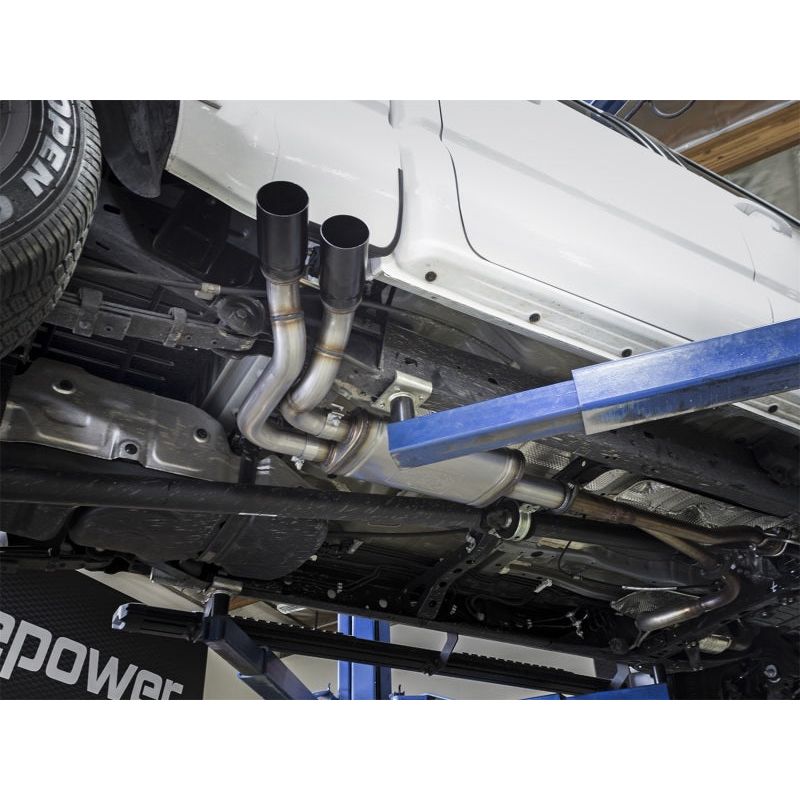 aFe Rebel Exhausts Cat-Back SS 16 Toyota Tacoma V6-3.5L w/ Black Tips