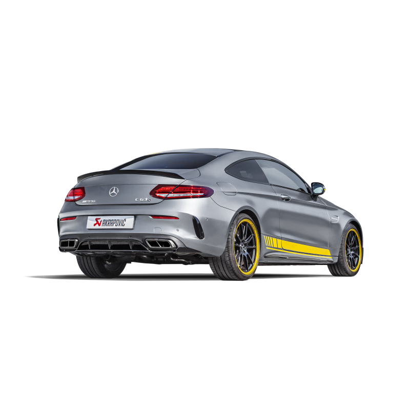 Akrapovic 16-17 AMG C63 Coupe Evolution Line Cat Back (Titanium) w/ Carbon Tips (Req. Link Pipe)