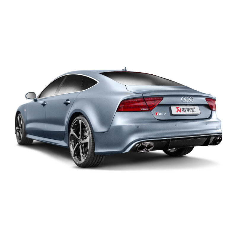 Akrapovic 14-17 Audi RS7 Sportback (C7) Evolution Line Cat Back (Titanium) w/ Carbon Tips