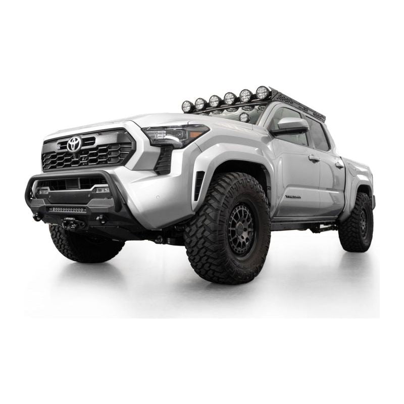 ADD 2024+ Toyota Tacoma Stealth Center Mount Winch Front Bumper w/ Top Hoop