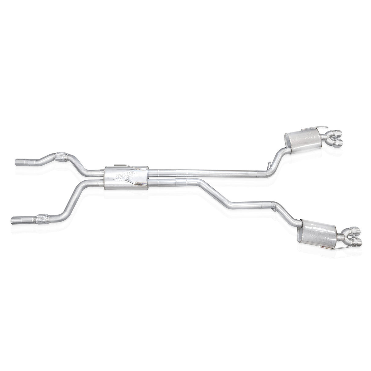 Stainless Works 20-24 Ford Explorer ST Catback - Polished Tips