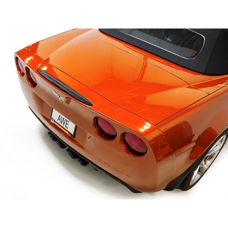 AWE Tuning 05-07 C6 Chevrolet Corvette 6.0L Touring Edition Axleback Exhaust w/ Diamond Black Tips