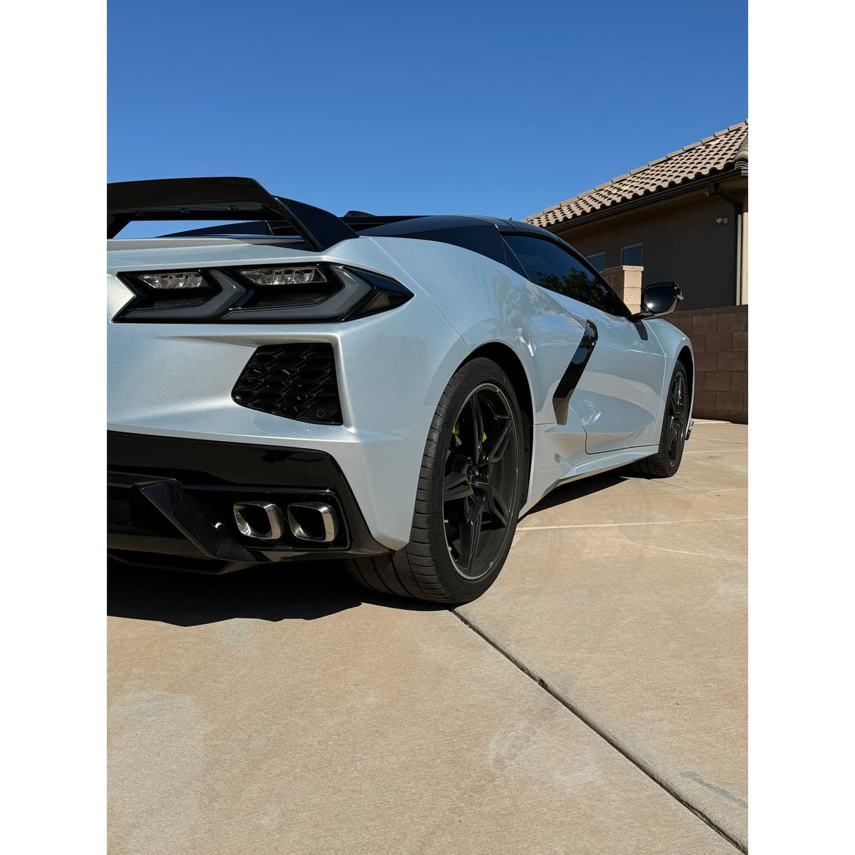 2020-2025 Corvette C8 Euro Smoke Style LED Taillights Amber Sequential Pair