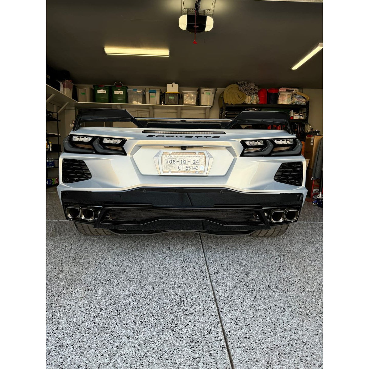 2020-2025 Corvette C8 Euro Smoke Style LED Taillights Amber Sequential Pair