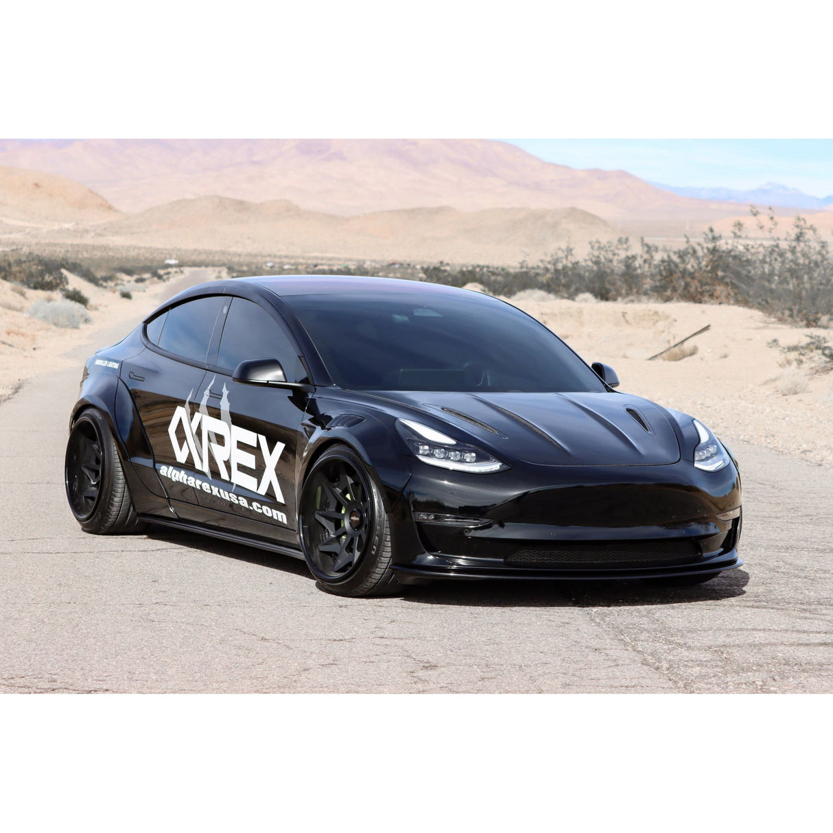 Alpharex - 17-23 Tesla Model 3 / 20-24 Model Y NOVA-Series LED Projector Headlights Alpha-Black