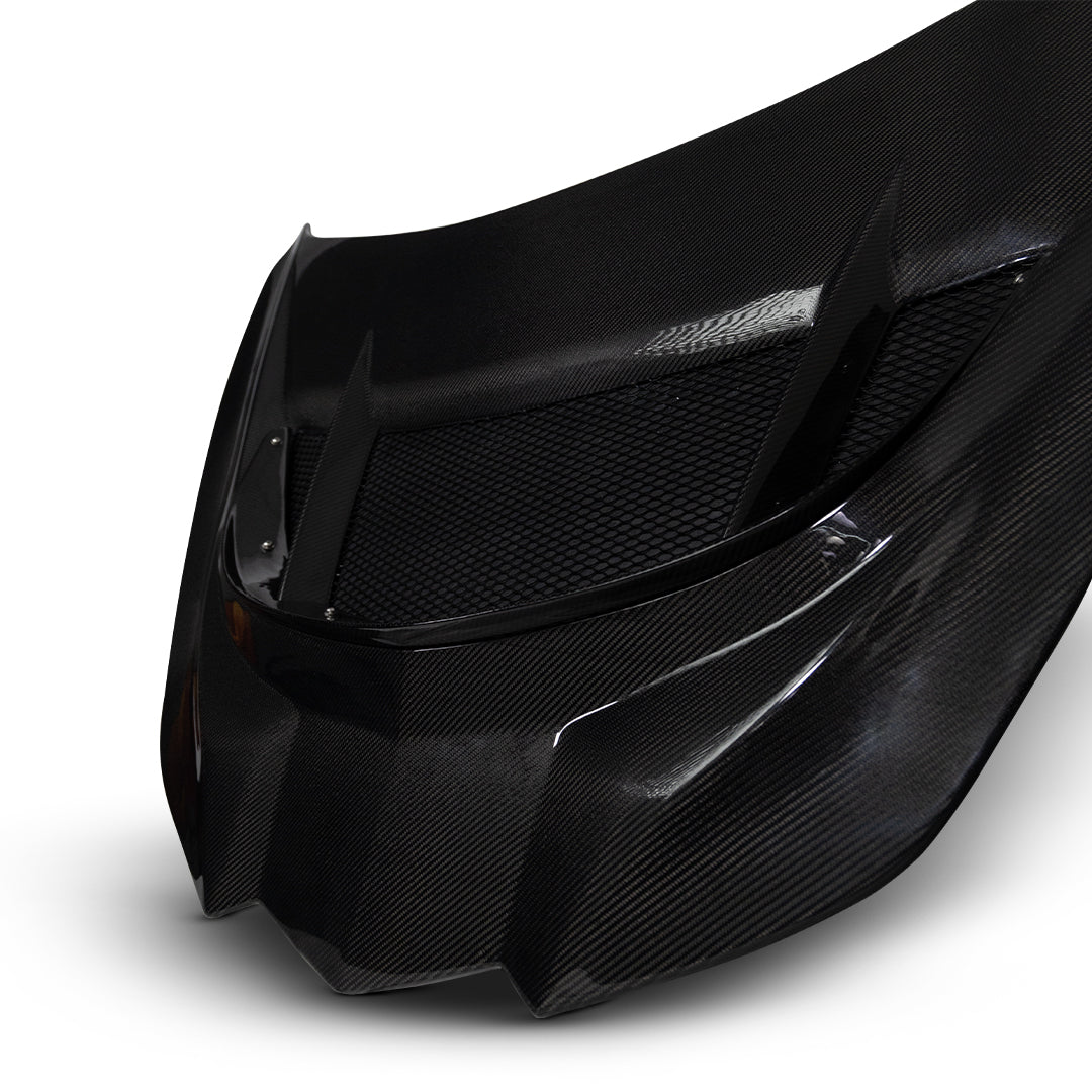 2020-2026 Corvette C8 Type-ZR1 Double Sided Carbon Fiber 2pc Hood For Stingray/Z06/E-Ray