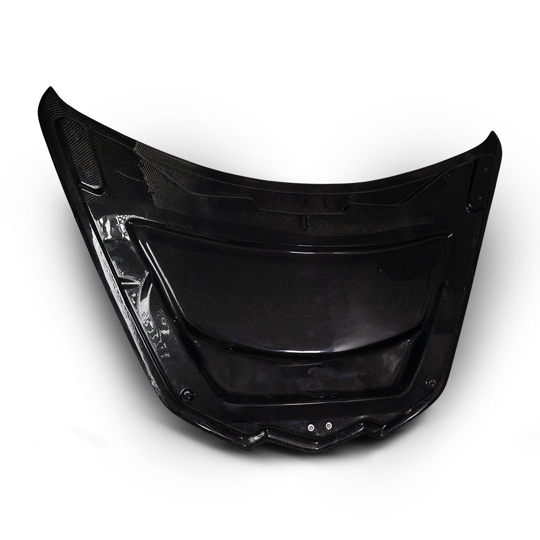2020-2026 Corvette C8 Type-ZR1 Double Sided Carbon Fiber 2pc Hood For Stingray/Z06/E-Ray