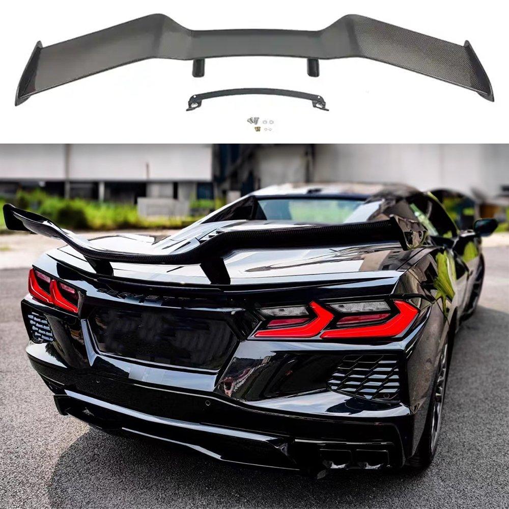 2020+ Chevrolet Corvette C8 - Z07 Style High Wing Dry Carbon