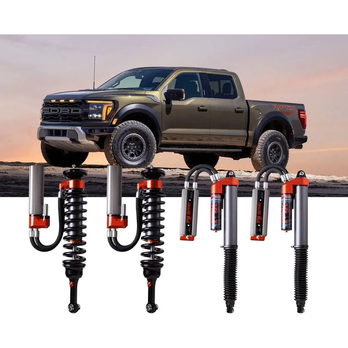 Ford F-150 Raptor 2021.5-2026 Fox 3.2 FACTORY RACE SERIES LIVE VALVE Frt & Rear