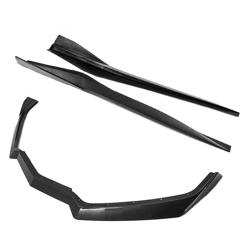 2020-2026 Chevrolet C8 Corvette - 5VM FRONT SPLITTER (2-PIECE VERSION) & SIDE SKIRTS
