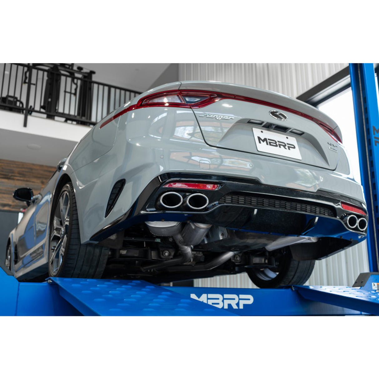 2.5" Cat Back, Dual Rear Exit, AL Kia Stinger 3.3L RWD/AWD 2018 - 2021