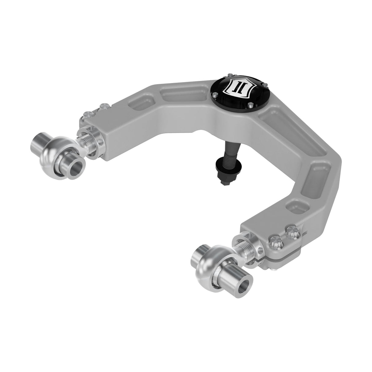 ICON 1996-2004 Toyota Tacoma/1996-2002 Toyota 4Runner, Billet Upper Control Arm w/ Delta Joint Kit Front View