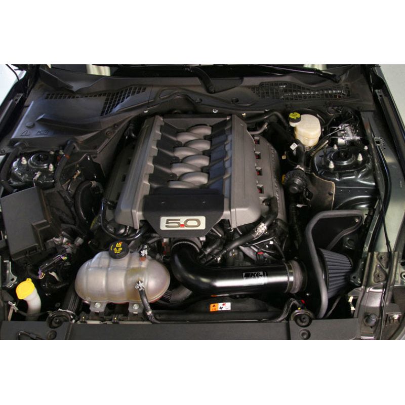 K&N 2015 Ford Mustang GT 5.0L V8 Black Performance Intake Kit