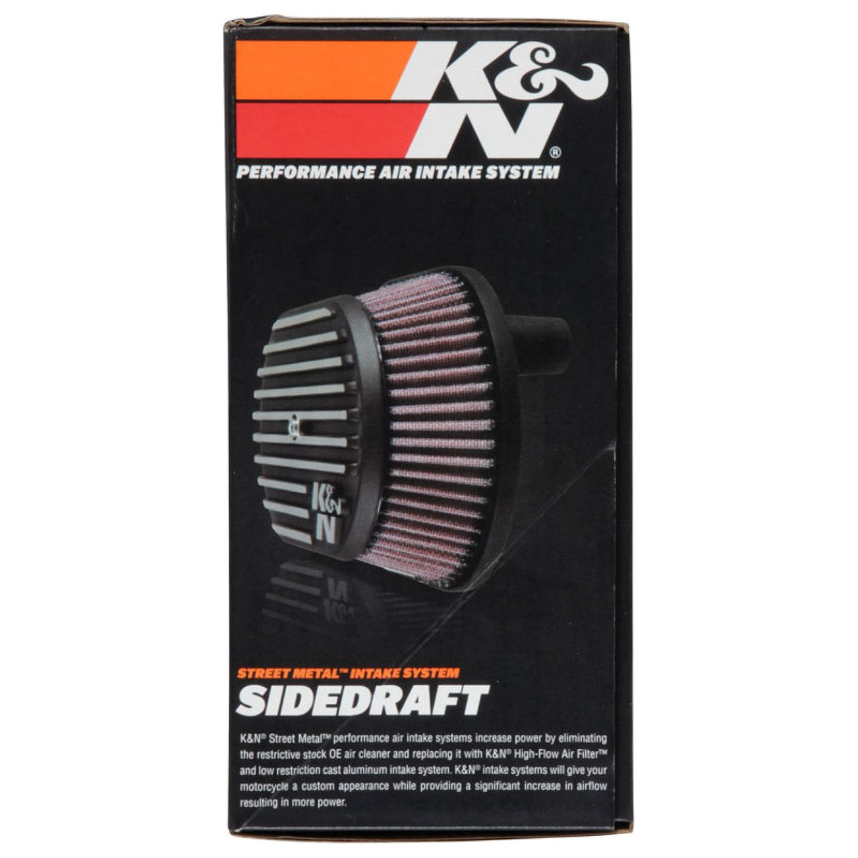 K&N Street Metal Intake System for 12-16 Harley Davidson Road King 103cl Side Draft Touring