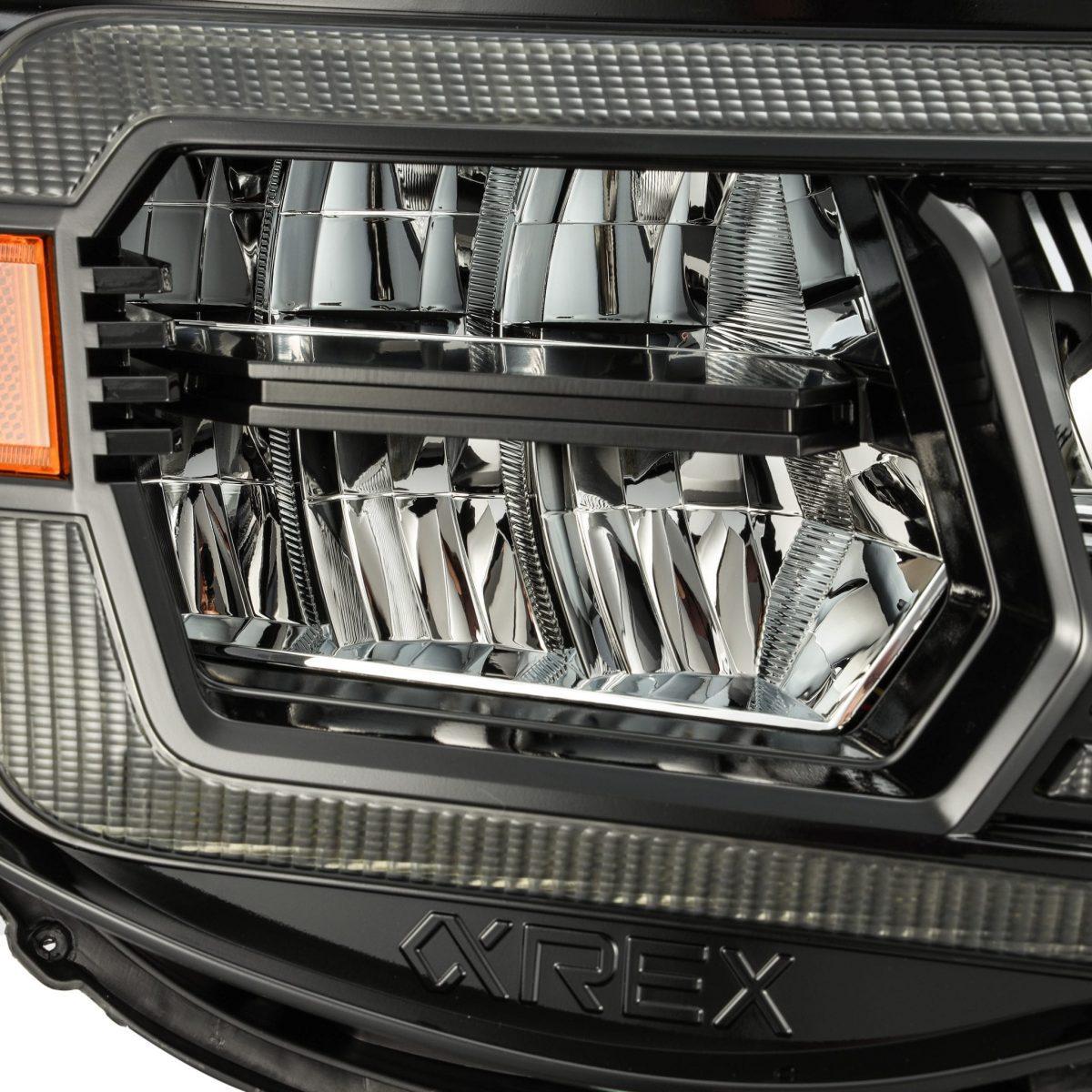 2005-2011 Toyota Tacoma | Alpharex LUXX-Series LED Crystal Headlights Alpha-Black - Truck Accessories Guy