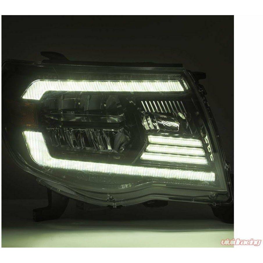 2005-2011 Toyota Tacoma | AlphaRex PRO-Series Projector Headlights Alpha-Black - Truck Accessories Guy