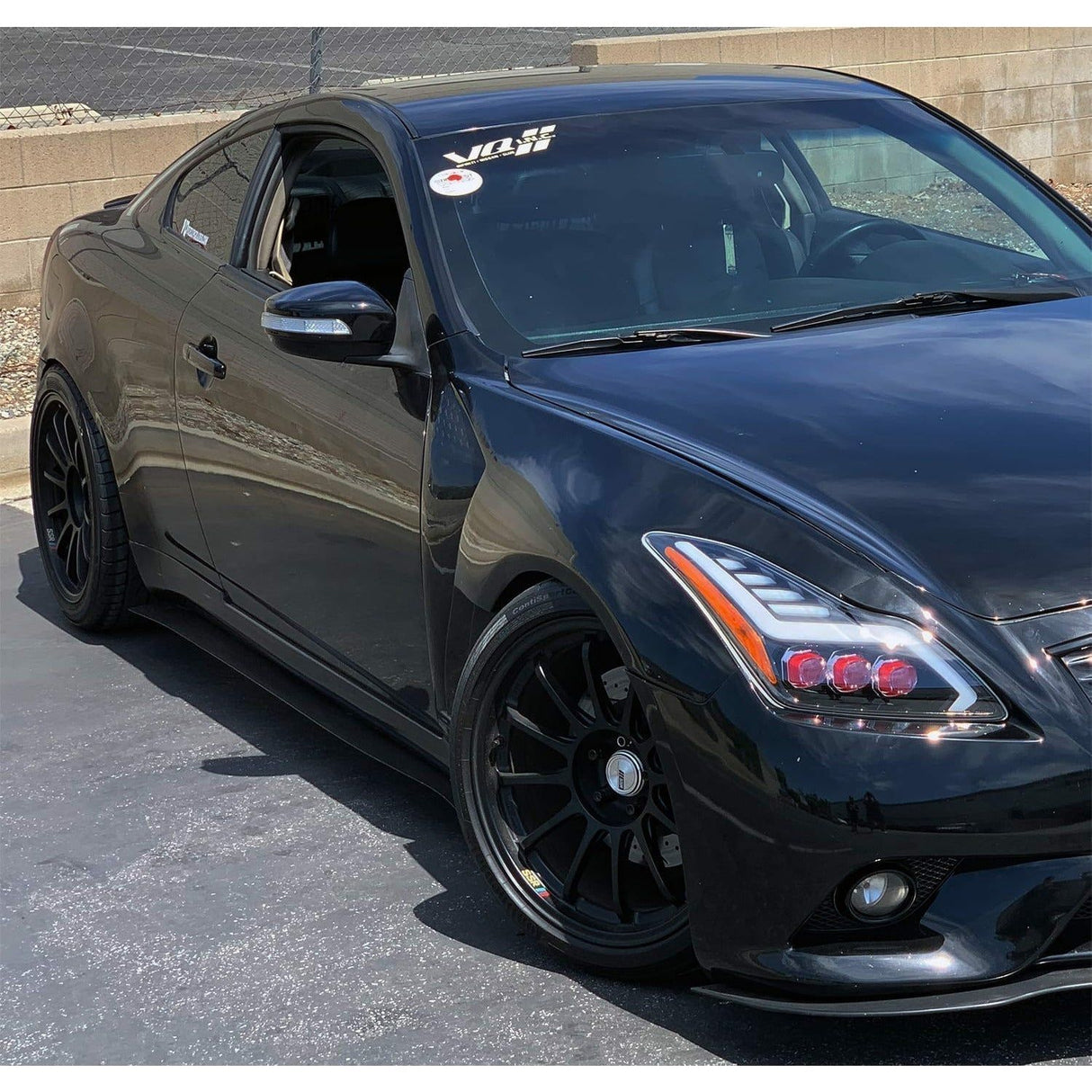 2008-2015 Infiniti G37 Coupe | Q60 Alpharex NOVA-Series LED Projector Headlights | Black - TAG Motorsports