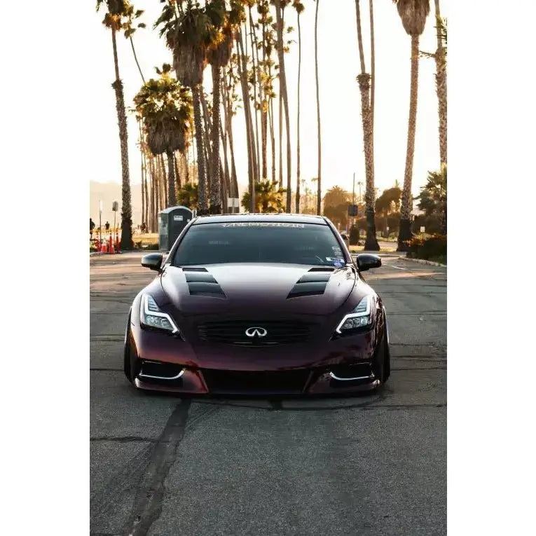 2008-2015 Infiniti G37 Coupe | Q60 Alpharex NOVA-Series LED Projector Headlights | Black - TAG Motorsports