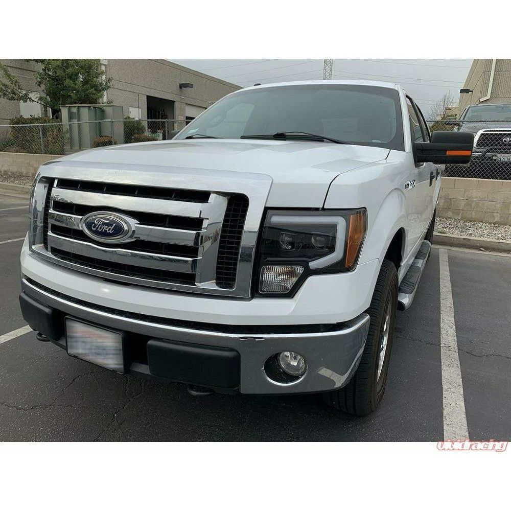 2009-2014 Ford F150 | Alpharex Pro-Series Projector Headlights Black - Truck Accessories Guy