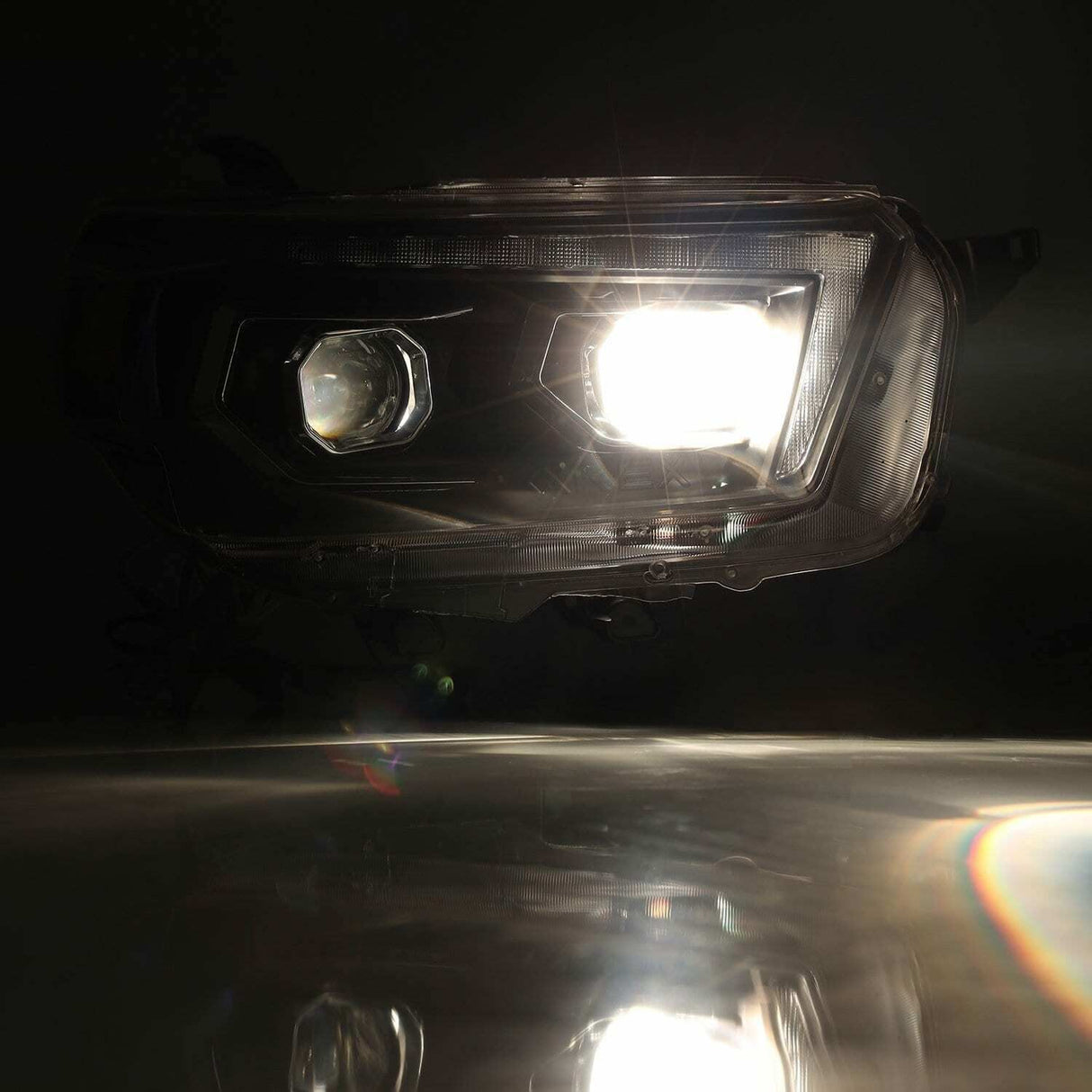 2010-2013 Toyota 4Runner | AlphaRex PRO-Series Projector Headlights Alpha-Black - Truck Accessories Guy