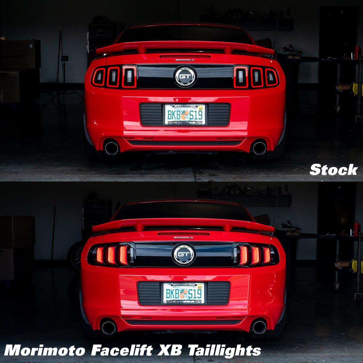 2010-2014 Ford Mustang | Morimoto XB LED Taillight Pair Smoked - Truck Accessories Guy