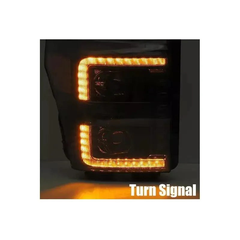 2011-2016 Ford F-250 | AlphaRex PRO-Series Projector Headlights Midnight Black 880140 - Truck Accessories Guy