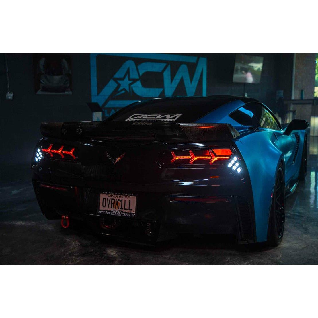 2014-2019 Chevrolet Corvette C7 | Morimoto XB LED Tail Light Set - Smoked - TAG Motorsports