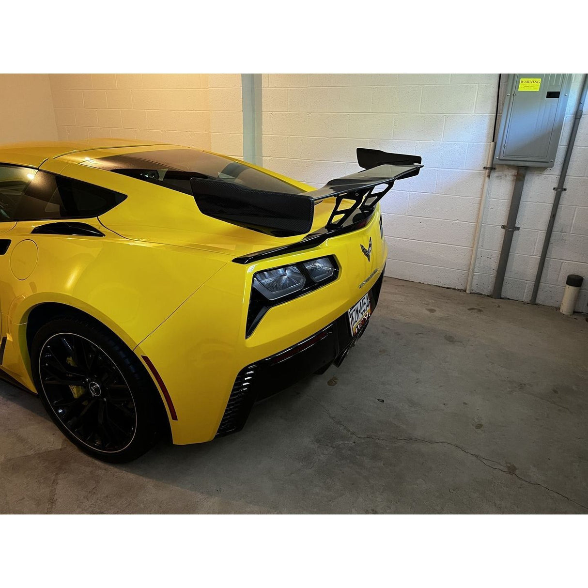 2014-2019 Chevrolet Corvette C7 ZR1 ZTK Conversion Rear Spoiler High Wing – Carbon Flash - NP Motorsports