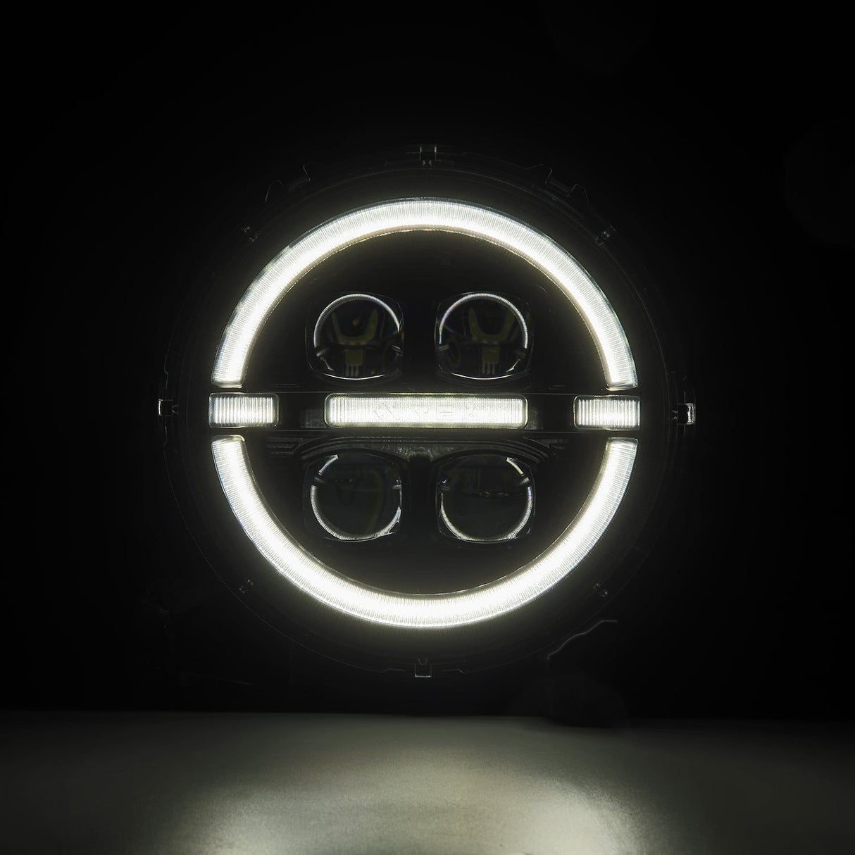 2018-2023 Jeep Wrangler / Gladiator - Alpharex NOVA LED Projector Headlights Alpha-black - NP Motorsports