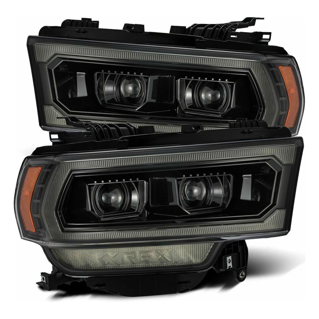 2019-2022 Dodge Ram 2500 | AlphaRex PRO-Series Projector Headlights Alpha-Black - Truck Accessories Guy