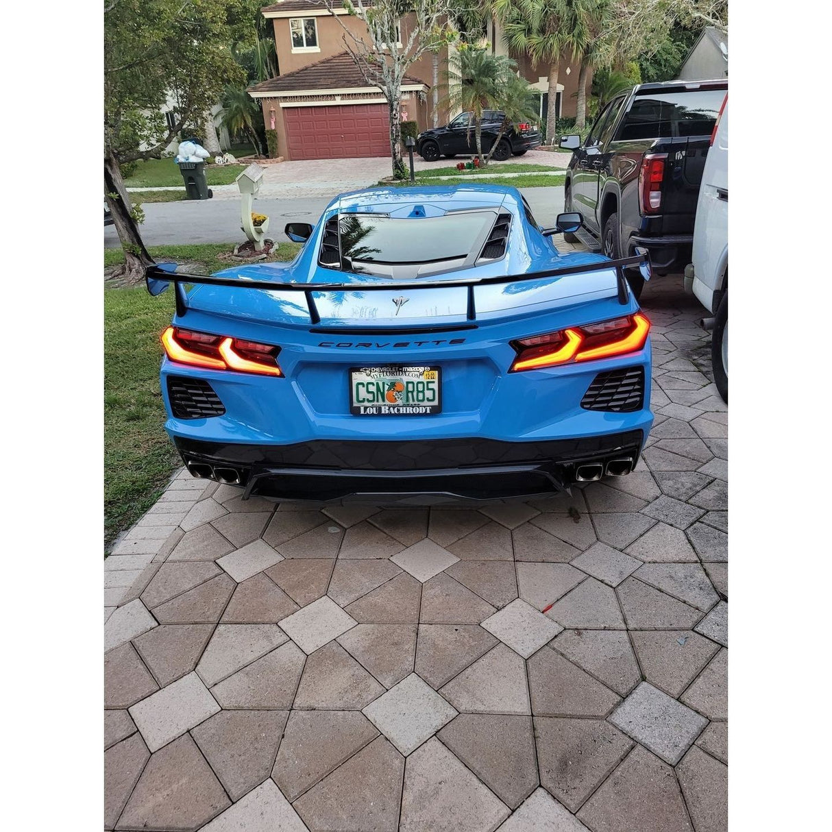 2020-2023 Chevrolet Corvette C8 - Carbon Flash High Wing Spoiler - NP Motorsports