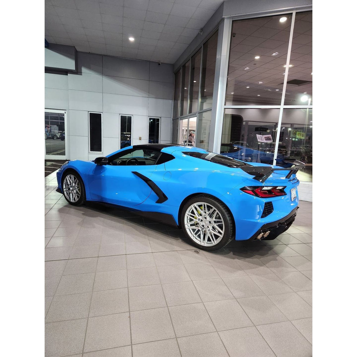 2020-2023 Chevrolet Corvette C8 - Carbon Flash High Wing Spoiler - NP Motorsports