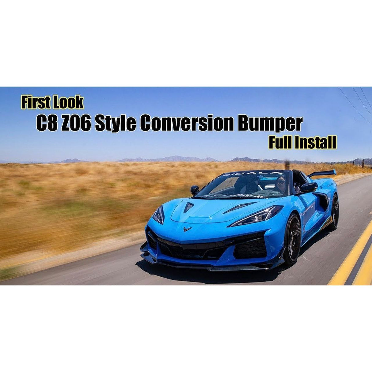 2020-2024 Chevorlet Corvette C8 Z06 - Front Bumper Conversion Kit - NP Motorsports