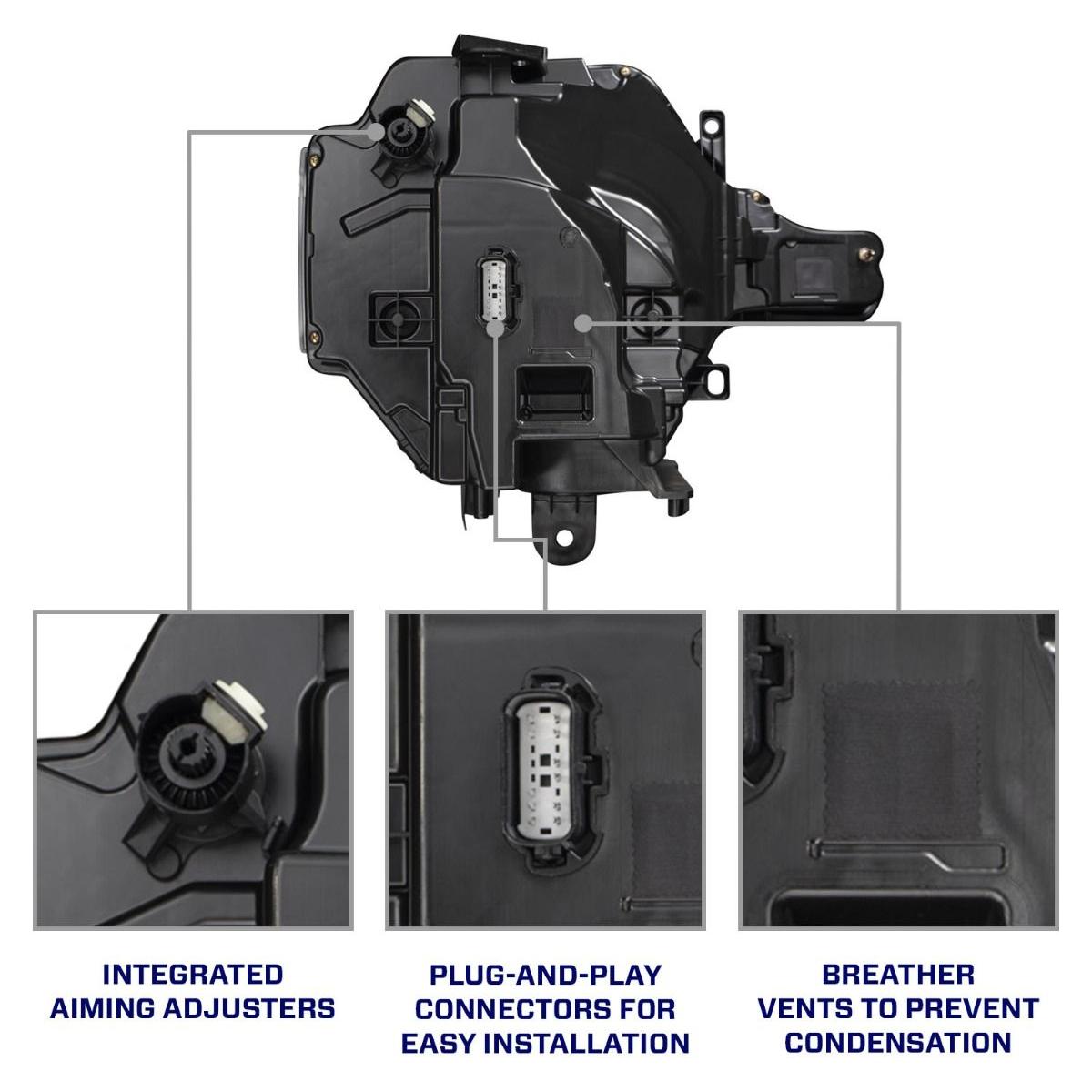 2021+ Ford Bronco - FORM Lighting LED Projector Headlights - Amber Or White DRL - NP Motorsports