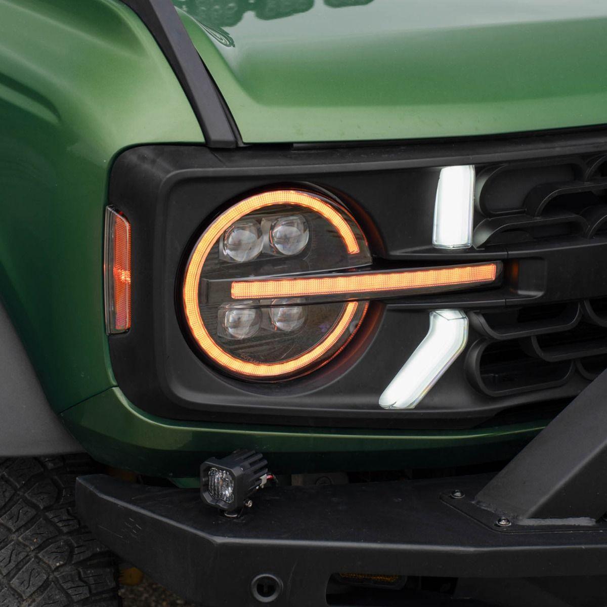 2021+ Ford Bronco - FORM Lighting LED Projector Headlights - Amber Or White DRL - NP Motorsports