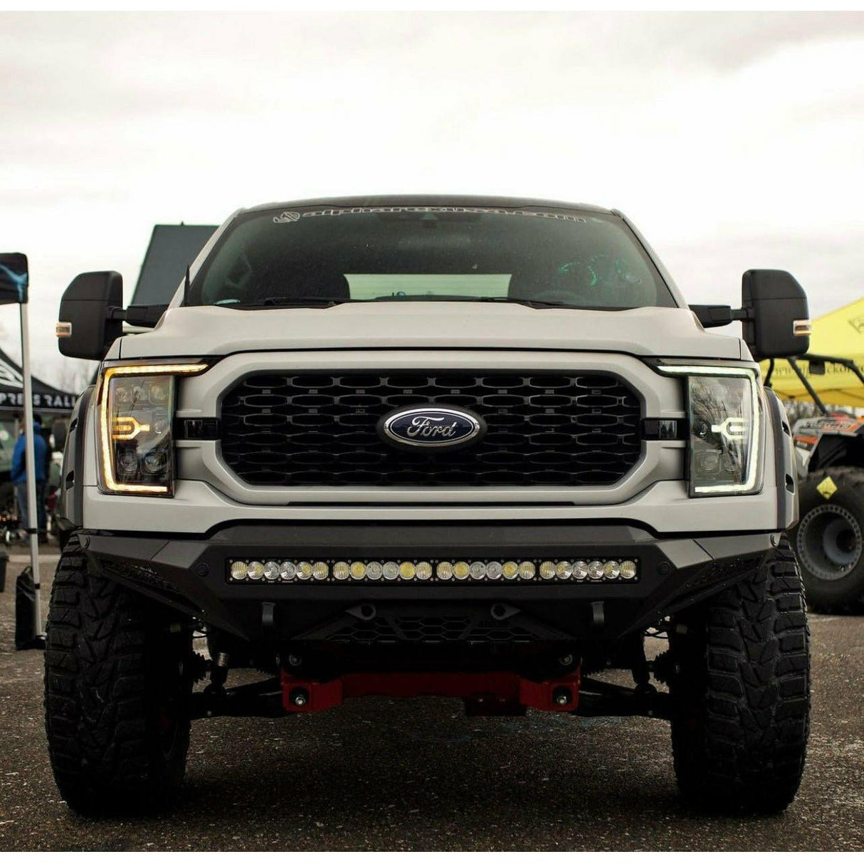 2021+ Ford F150 | AlphaRex LUXX-Series LED Projector Headlights Alpha Black - Truck Accessories Guy