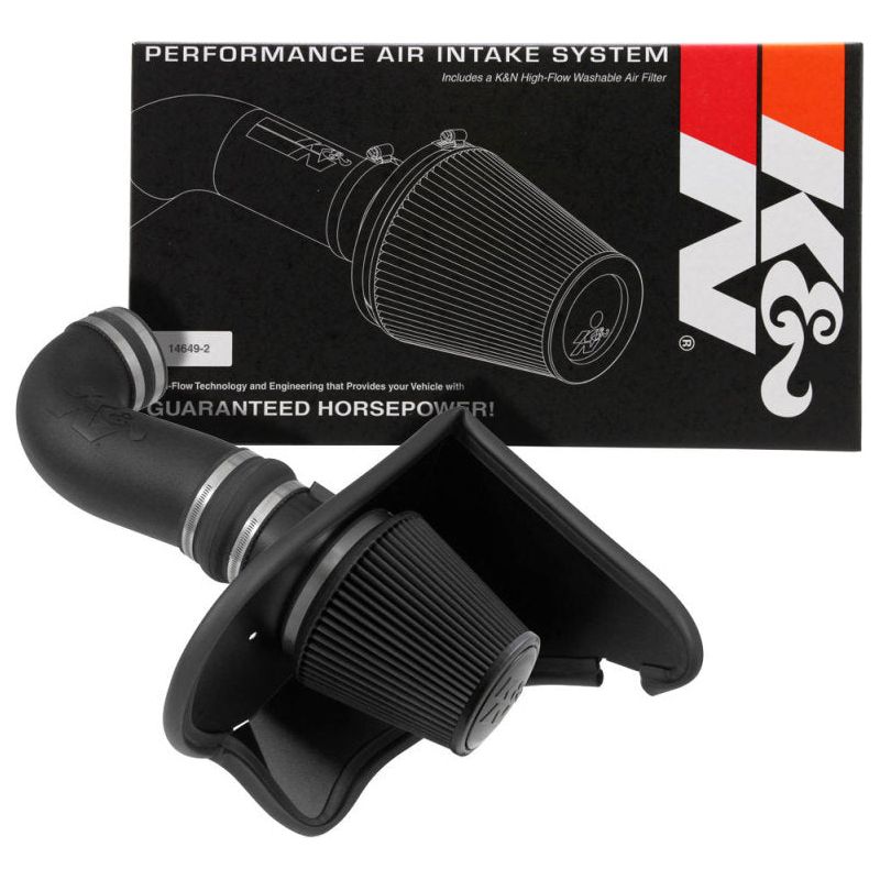 K&N 2016-2023 Chevrolet Camaro SS 6.2L V8 F/I Dryflow Performance Air Intake System