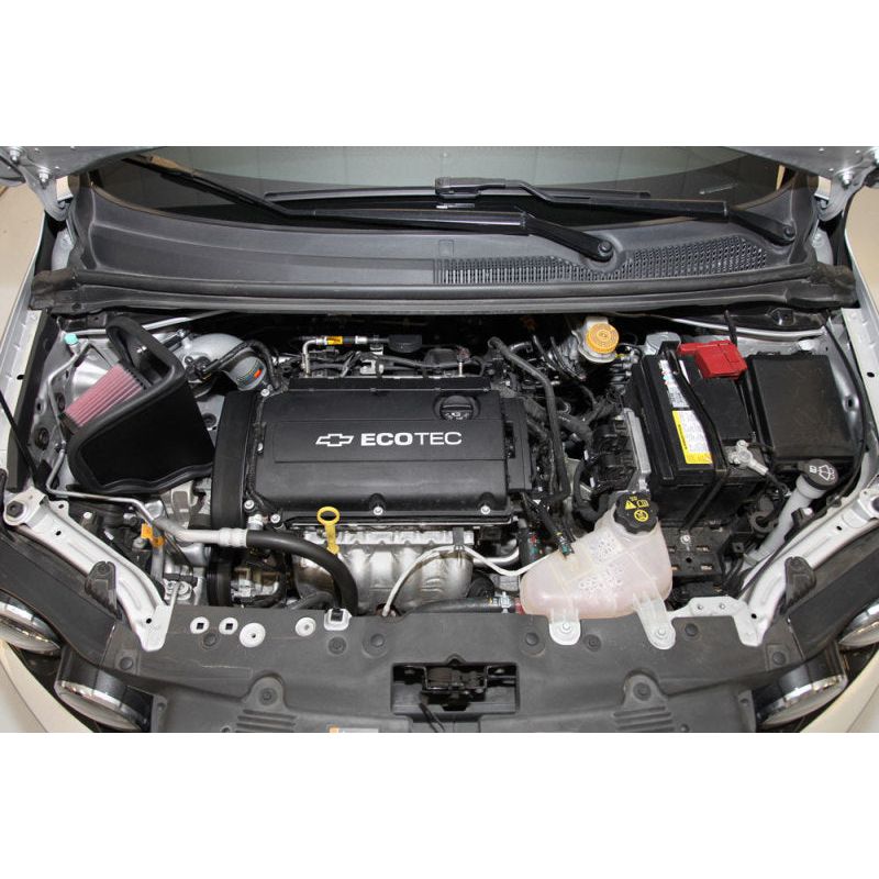 K&N 12 Chevy Sonic 1.8L Silver Typhoon Cold Air Intake
