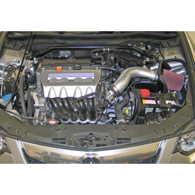 K&N 09 Acura TSX 2.4L Silver Typhoon Intake
