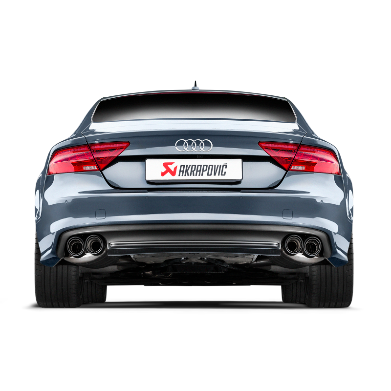 Akrapovic 13-17 Audi S6 Avant/Limousine (C7) Evolution Line Cat Back (Titanium) w/ Carbon Tips