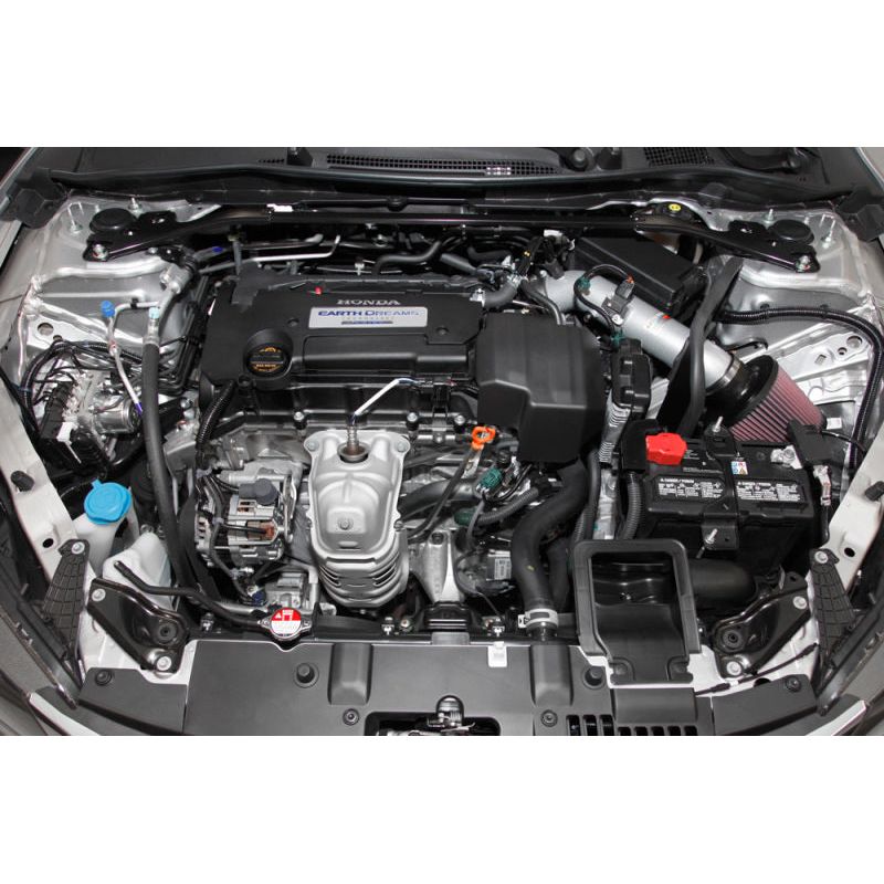 K&N 2013-14 Honda Accord 2.4L L4 69 Series Typhoon Air Intake System - Silver Cold Air Intake Kit