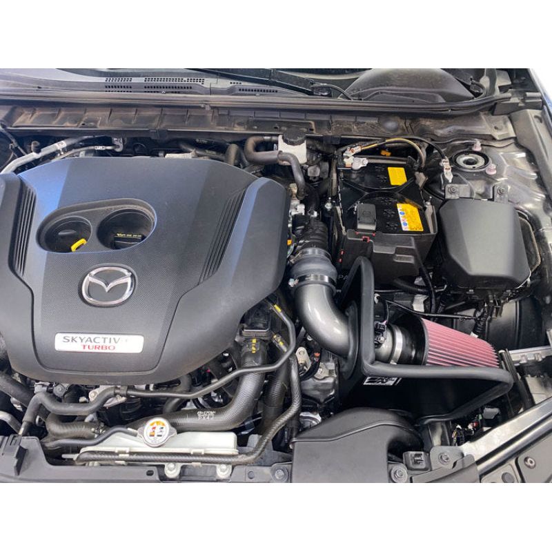 K&N 2021 Mazda 3 2.5L Turbo L4 Silver Typhoon Intake