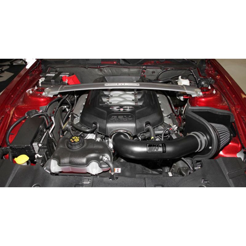 K&N 11-14 Ford Mustang GT 5.0L V8 Black Performance Intake Kit