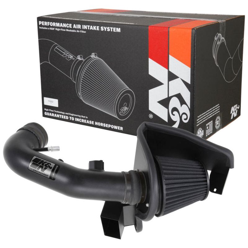 K&N 11-14 Ford Mustang GT 5.0L V8 Black Performance Intake Kit
